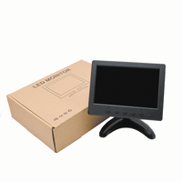 Mini Monitor LCD Portátil de 7 Pulgadas con Múltiples Interfaces HD AV VGA BNC para Cámara CCTV