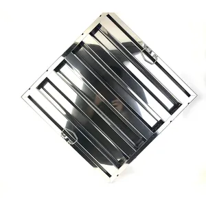 Sistema de escape captivo de aço inoxidável, filtro de vários tamanhos disponíveis para escapamento comercial de cozinha