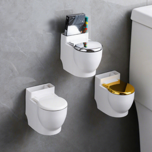 Cenicero de pared con tapa para el hogar, inodoro, sala de estar, oficina, dormitorio, baño, decoración avanzada a prueba de cenizas volantes - Product Image 4