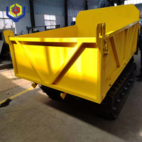 Mini-dumper chenillé 3T, moteur diesel, boîte de vitesses 6F+2R, Liyuan, garantie 1 an, chargeur agricole amphibie pour livraison sur routes boueuses