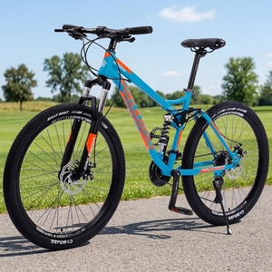 Bicicleta de Montaña Guns N Roses de Acero con Alto Contenido de Carbono, Frenos de Disco Dobles, Suspensión de 27 Velocidades, Ruedas de 26 Pulgadas, para Cross-Country y Carreras - Product Image 2
