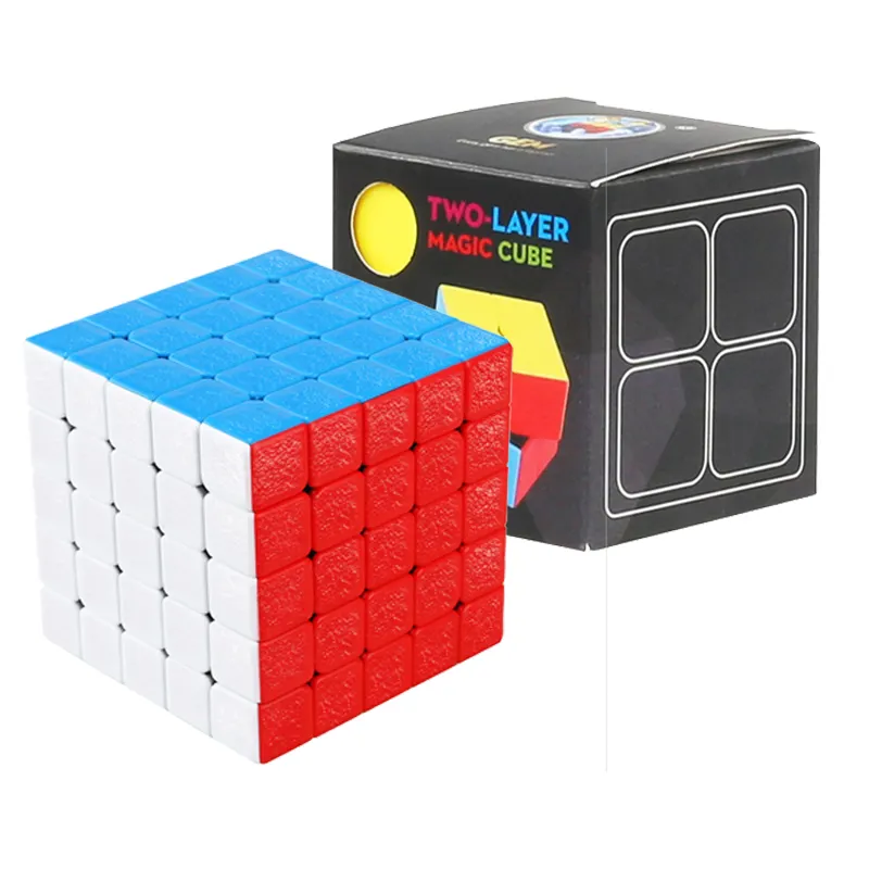 Sengso vendita calda 5x5x5 serie gemma smerigliato cubo magico per bambini Puzzle di velocità