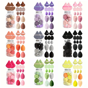 Spons rias wajah Mini segitiga, 14 buah bantal udara Set kombinasi Kecantikan fitur lembut pencampuran rias wajah - Product Image 1