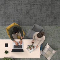 Flame-retardant and Anti-slip 5050cm Heavy Duty Non-Slip Low Pile Modular Carpet Tiles Square Rugs for Office Living Room