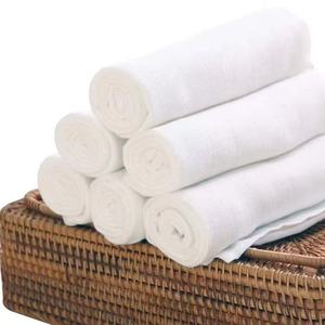 Kunden spezifische 50*70cm Doppels chicht Gaze Musselin Baumwolle Baby wasch bar natürliche atmungsaktive Stoff windeln Wieder verwendbare Windel Prefold Windel - Product Image 2