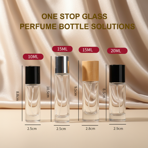 Op maat gemaakte zeefdruk 10/15/20/30/50ml ronde glazen spuit-/pompfles voor lotion/serum/toner/parfum - Product Image 1