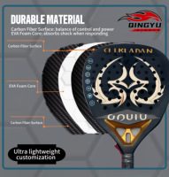 Raquette de tennis Kuikma Print Padel Pro Eva Grip de haute qualité, fabriquée sur mesure, en fibre de carbone 12K 18K, avec forme LED.
