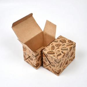 กล่องกระดาษคราฟท์แบบมีฐานตะขอ ผลิตตามสั่ง ย่อยสลายได้ เป็นมิตรต่อสิ่งแวดล้อม สำหรับอาหาร <span class=keywords><strong>ซูชิ</strong></span> อาหารเด็ก ขนม ลูกอม พร้อมพิมพ์ลายนูน - Product Image 1