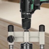 Support de perceuse de précision Support de perceuse de tuyau Guide de forage avec angle réglable et poignée amovible Outil de bricolage