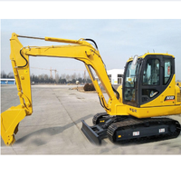 Excavatrice sur chenilles Shantui SE60 6 tonnes, moteur diesel Yanmar 130 kW, système hydraulique haute efficacité, capacité de la benne de 0,65 m³, confort