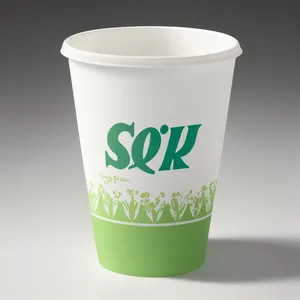 Customized degradable material is suitable for commercial disposable coffee paper cups
