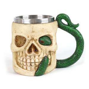 Mug à vin Viper en gros, tasse en résine avec doublure en acier inoxydable, vaisselle personnalisée, tasse à café, mug à bière médiéval viking <span class=keywords><strong>serpent</strong></span> - Product Image 4