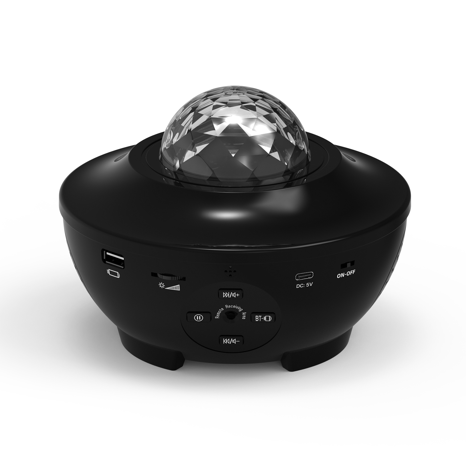 Starry Projector Light App Remote Control LED Star Projector Light Black White USB Type Full Color Music Star Light