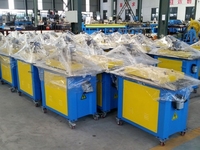 Machine de pliage de tôles haute précision 380V 1kW avec pompe et moteur pour la couture et le verrouillage de conduits d'air carrés