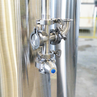 Réservoir de stockage de bière sanitaire de qualité alimentaire 200L 2HL SUS304