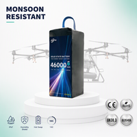 Batterie de drone à semi-conducteurs résistante aux intempéries 2026 en promotion, 14S 46000mAh 51.8V 320Wh/kg 10C, pack d'alimentation UAV pour la saison tropicale pluvieuse