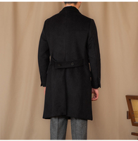 Manteau d'hiver pour homme, coupe slim, 50% laine, 960g, chaud, épais, mi-long, double boutonnage, élégant, de haute qualité, polyvalent, décontracté