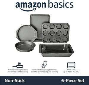 Ensemble <span class=keywords><strong>de</strong></span> 6 pièces en acier au carbone antiadhésif Basics allant au four - Product Image 2