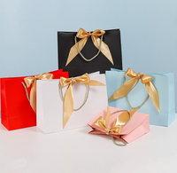 Sacs cadeaux de remerciement en papier, sacs de bienvenue avec rubans pour mariages, demoiselles d'honneur, fêtes prénatales, inaugurations de maisons, anniversaires