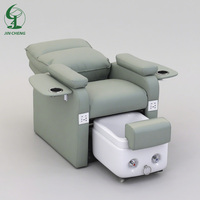 Fauteuil de pédicure de luxe JINCHENG, spa pour les pieds, dossier réglable, massage chauffant, système de jets sans tuyau à drainage automatique, couleurs personnalisées