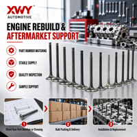 Paire de soupapes d'admission et d'échappement contrôlées pour échange de gaz, pour la reconstruction de culasse de moteur diesel Toyota 13711-54030 13715-54050