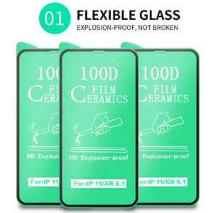 Mobile Anti cassé 100D clair vert plaque de base film en <span class=keywords><strong>céramique</strong></span> protecteur d'écran films de protection pour iPhone pour Tecno Infinix - Product Image 2