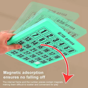 Rompecabezas de Bloques Magnéticos Deslizantes Huarong Road, Juego de Mesa Klotski, Juguete Educativo, Juego de Mesa de Plástico, Juguete Matemático para Niños - Product Image 6