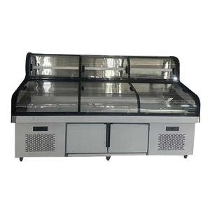 Congélateur de présentation à refroidissement direct à trois températures pour restaurant commercial de 2 m, ultra-congélateur, présentoir pour aliments, poisson, viande, vente - Product Image 5