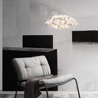 Moderne Simple Nuage Lustre Acrylique LED Veilleuse pour Salon Table À Manger Vêtements Magasin Plafond Étude Chambre-Grand