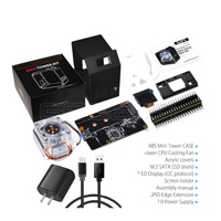 Kit NAS Mini Tower GeeekPi para Raspberry Pi con Pantalla Ice Tower de 0.96 Pulgadas para Raspberry Pi 4B (Modelo B)