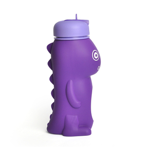 Bouteille d'eau en silicone sans BPA, forme dinosaure mignonne, très vendue, pour enfants - Product Image 6