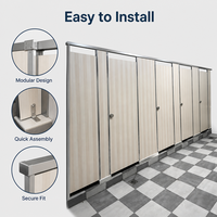 Système de cloisons pour toilettes commerciales, pour les cabines de toilettes publiques