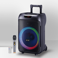 JBR-1205 Altavoz de Karaoke Portátil, Reproductor de Música, Altavoces Grandes para Fiestas al Aire Libre, Altavoz de Karaoke de 12 Pulgadas con Micrófono y Bluetooth