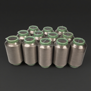 Hilo Conductivo Plateado 140D para Blindaje <span class=keywords><strong>EMI</strong></span>, Protección EMF, Antibacteriano, para Tejido y Costura - Product Image 2