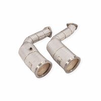 Tubería de Escape de Alto Flujo OEM SS304 para Audi RS6 RS7 C7 C7.5 4.0T 2013-2018, Modificación para Carreras