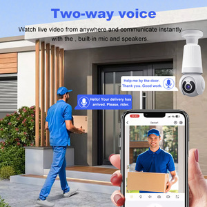 Bán Buôn V380 Trong Nhà Nhà Wifi Bóng Đèn Máy Ảnh E27 Chủ Đề Với Tầm Nhìn Ban Đêm Phát Hiện Chuyển Động Và Hai-Cách Âm Thanh Cảm Biến CMOS - Product Image 5