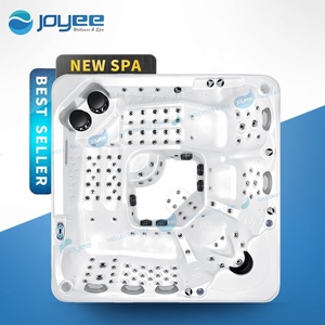 Jeanjoyee — baignoire chaude d'extérieur pour 6 personnes, baignoire d'extérieur, spa automatique, avec éclairage, romantique - Product Image 2
