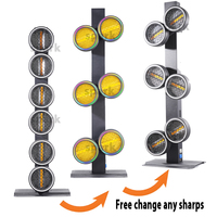 Lampu LED Retro Bergerak Pixel Infinite Background 6x60W Warna Emas