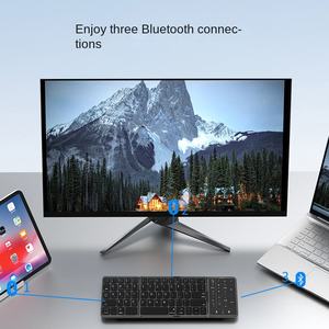 Mini Teclado Inalámbrico Ultra Delgado con Teclado Numérico, Español, Plegable, Ergonómico, para Viajes, Tablet, Portátil, Operación Mecánica - Product Image 2