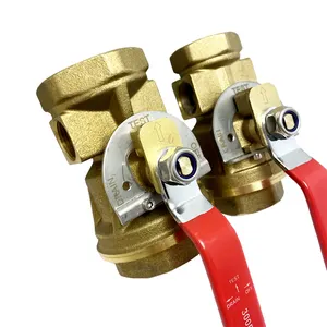 FM UL Fire Fighting Pipes Fire Protection System Fire Sprinkler System Brass Valves Test and Drain Ball Valve