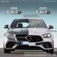 2016-2020 e-class W213 Upgrade ke 2021 baru gaya E63 Kit bodi bumper mobil tutup bagasi penyetelan