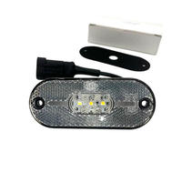 Feu de gabarit latéral LED homologué Emark ECE R7 ADR, 1080 mm (4,25 pouces), blanc, AL1080C avec connecteur AMP