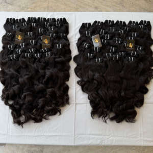 Vendeurs de cheveux vierges non traités vente en gros faisceaux de cheveux alignés sur les cuticules extensions de cheveux humains Indian Temple - Product Image 2