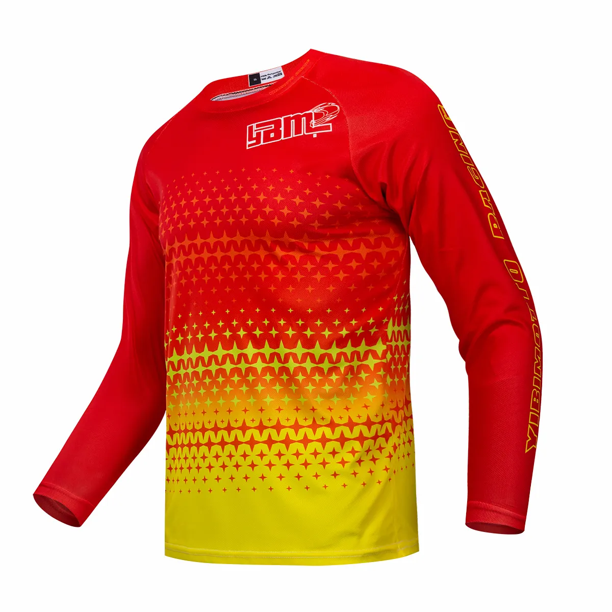 Red Cycling Jersey Bike MTB Long Sleeve Shirt MTB For Men No Minimum Order