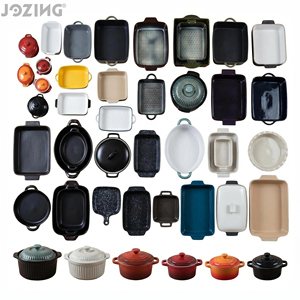 Ensemble de plats de cuisson en céramique en gros, prix d'usine, plat à gratin en porcelaine, plat de cuisson four-table pour la restauration et l'hôtellerie - Product Image 1