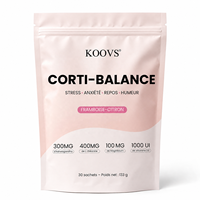ACORN OEM Boissons en poudre sans sucre pour la gestion du cortisol, soulagement du stress et de la fatigue avec Ashwagandha, L-Théanine