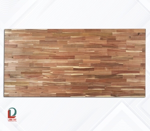 Tablero Laminado de Madera de Caucho de 1200x2400 mm, Unión Dentada, Grado AA/AB, Panel Liso Lijado para Uso en Muebles - Product Image 1