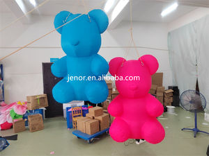 Appeso illuminazione a LED carino gonfiabile orso gommoso decorazione festa di natale colorato modello di orso gonfiabile - Product Image 2