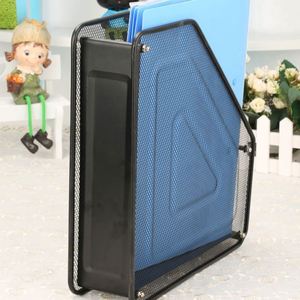 Metal Black Mesh Desk <b>File</b> <b>Organizer</b> 1-tier Magazine Holder Magazine <b>File</b> Holder <b>Organizer</b> - Product Image 2