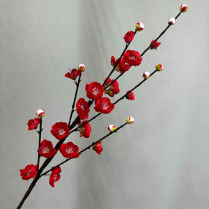 Flores decorativas de flor de ciruelo de <span class=keywords><strong>Chimonanthus</strong></span> Praecox artificiales de una sola rama para graduación Día DE LA MADRE Navidad Halloween - Product Image 5